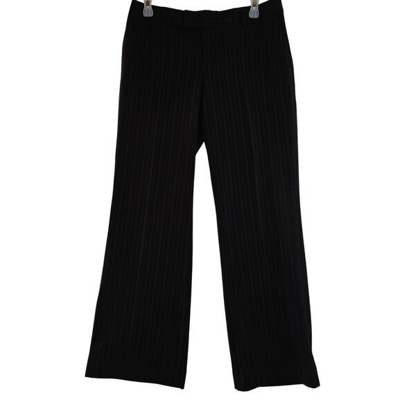 Calvin Klein Riley Women's Black Pin Stripe Slacks Size 6 - Picture 2 of 6